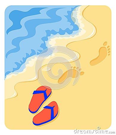 A Walk on the Beach/eps Vector Illustration