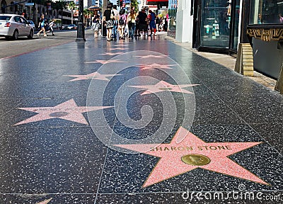 Walk of Fame Editorial Stock Photo