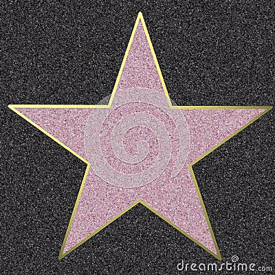 Walk Of Fame, illustration Stock Photo