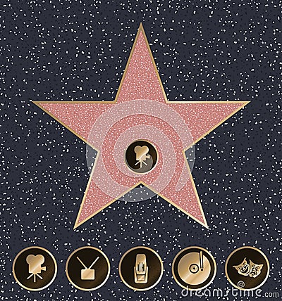 Walk of Fame Vector Illustration