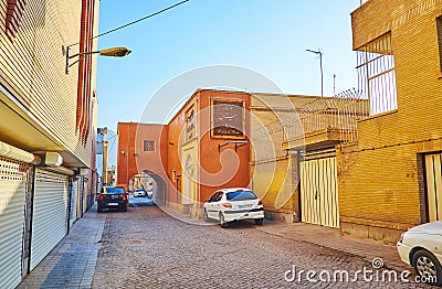 Walk in New Julfa neighborhood, Isfahan, Iran Editorial Stock Photo