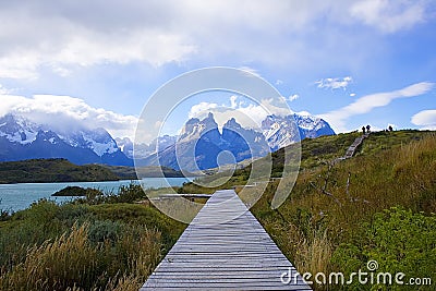A walk in patagonia Stock Photo