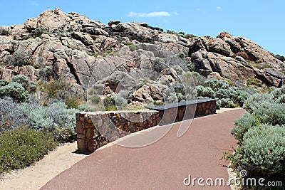 Walk path at Canal Rocks west Australia Stock Photo