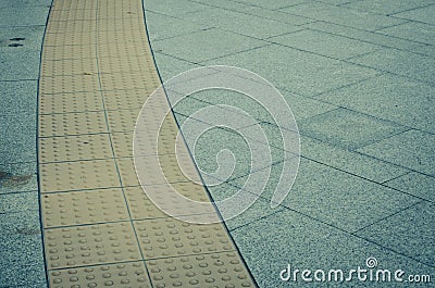 walk pathway especially for the blind person Stock Photo