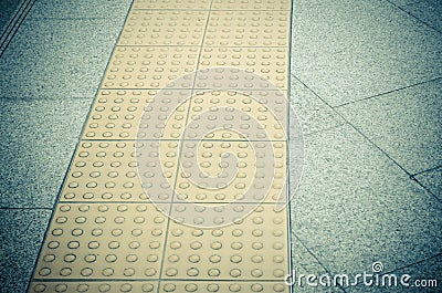 walk pathway especially for the blind person Stock Photo