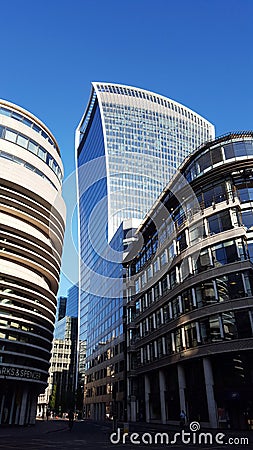 Walkie-talkie building in London, UK Editorial Stock Photo