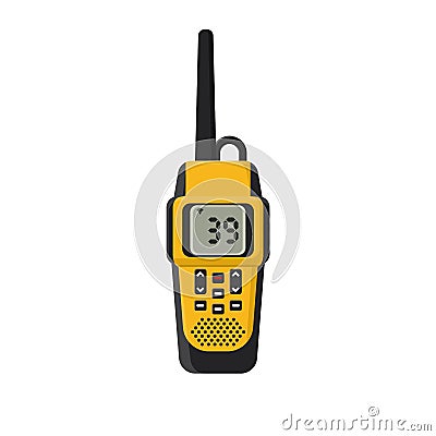 Walkie-talkie. On isolated white background. Vector, flat Vector Illustration