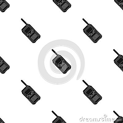 Walkie-talkie.Paintball single icon in black style vector symbol stock illustration web. Vector Illustration