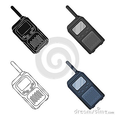 Walkie-talkie.Paintball single icon in cartoon style vector symbol stock illustration web. Vector Illustration