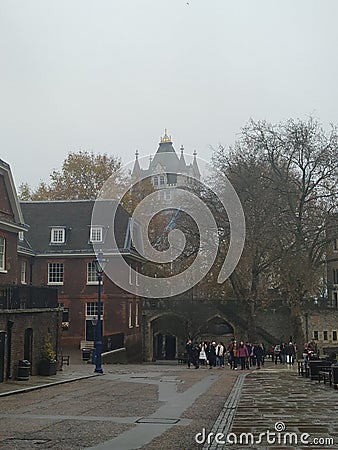 Walking around Tower of London Editorial Stock Photo