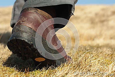 Walking boot Stock Photo