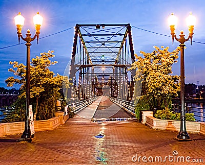 Walking Bridge Stock Photo
