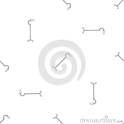 Walking cane pattern seamless vector Vector Illustration