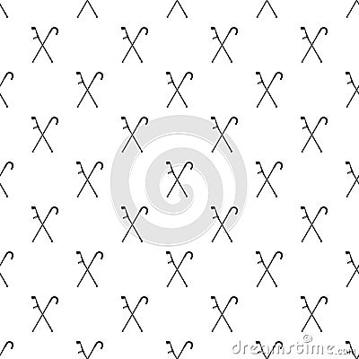 Walking cane pattern, simple style Vector Illustration