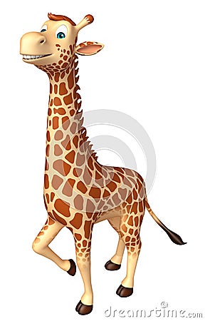 Walking Giraffe cartoon character Cartoon Illustration