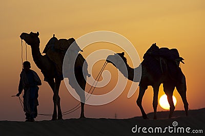 Walking home at sunset Editorial Stock Photo