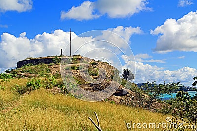 Old Fort Barrington in St. Johnâ€™s Antigua Stock Photo