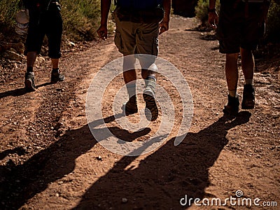 Walking shadows Stock Photo