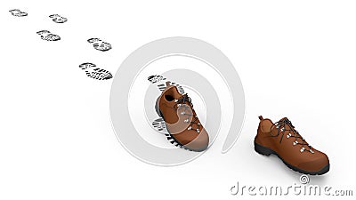 Walking shoes Stock Photo