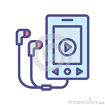 Walkman Isolated Vector icon which can easily modify or edit Vector Illustration
