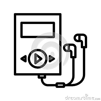 Walkman Isolated Vector icon which can easily modify or edit Vector Illustration