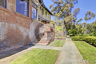 Walkway in Marston House Museum & Gardens. San Diego, CA Editorial Stock Photo