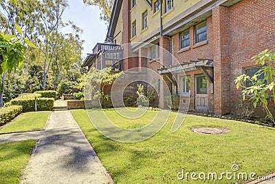 Walkway in Marston House Museum & Gardens. San Diego, CA Editorial Stock Photo