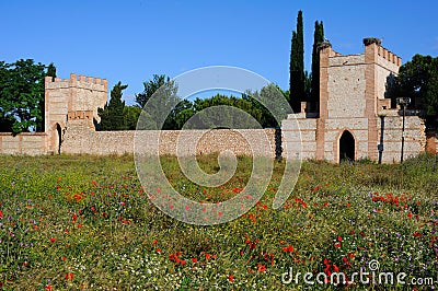 Wall of Alcala de Henares - Spain Stock Photo