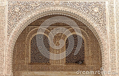 Wall of the Alhambra Stock Photo