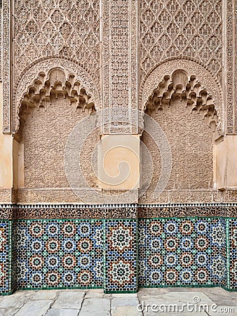 Examples of Moroccan architecture Stock Photo