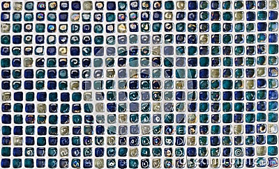 Mosaic tiles texture Stock Photo