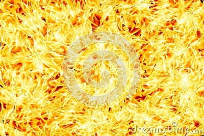 Wall of burning fire background Stock Photo