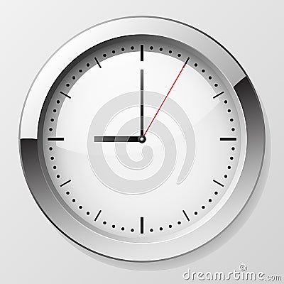 Wall clock Vector Illustration