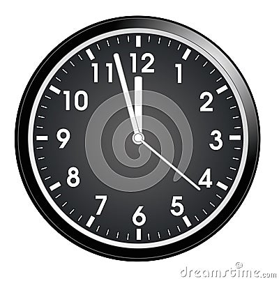 Wall clock Vector Illustration