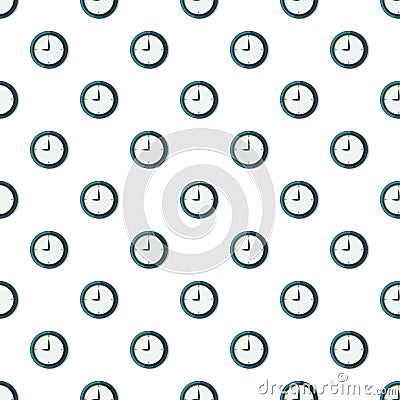 Wall clock pattern seamless Vector Illustration