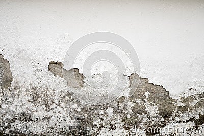 Wall damaged by humidity Stock Photo