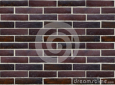 Wall of glazed bricks (seamless background) Stock Photo