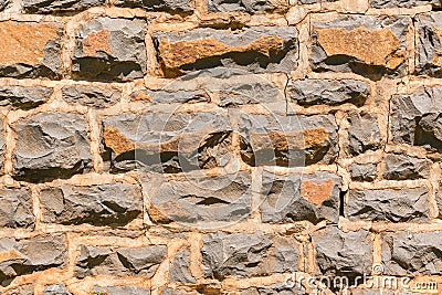 Wall Granite Stones Stock Photo