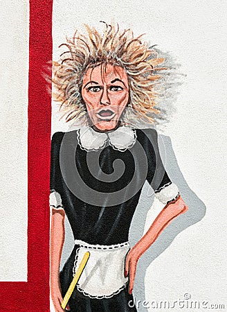 Wall mural, Phyllis Diller Editorial Stock Photo