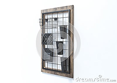 Wall Organiser Stock Photo