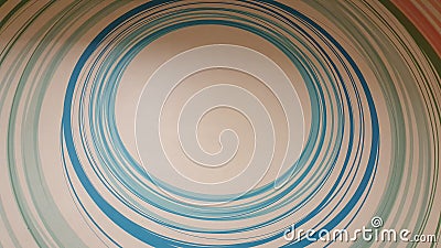 Wall Painting Depecting Solar System Space Pathway Stock Photo