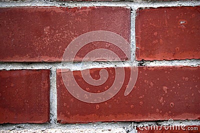 The wall of red and white sand-lime brick Stock Photo