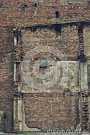 The Wall of ruinous building Stock Photo