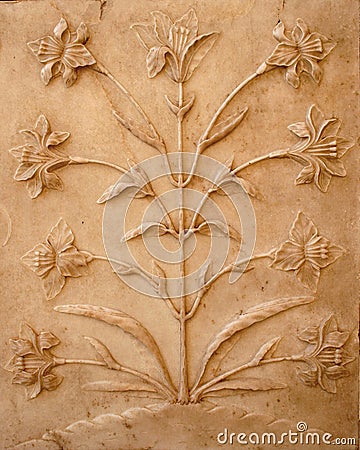 Wall sculpture Stock Photo