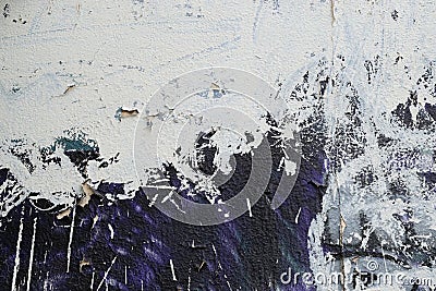 Wall smudged with white paint Stock Photo