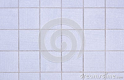 Wall with Square Gray Tiles Stock Photo