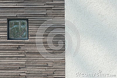 Wall of stone and cement Stock Photo