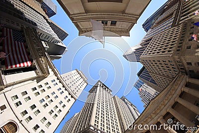 Wall Street Editorial Stock Photo