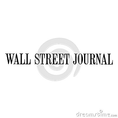 Wall Street Journal logo news Editorial Stock Photo