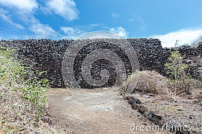 Wall Of Tears, Muro de las Lagrimas, Isabela Island, Galapagos Islands, Ecuador Stock Photo